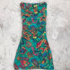 Printed Ralph Lauren fitted dress